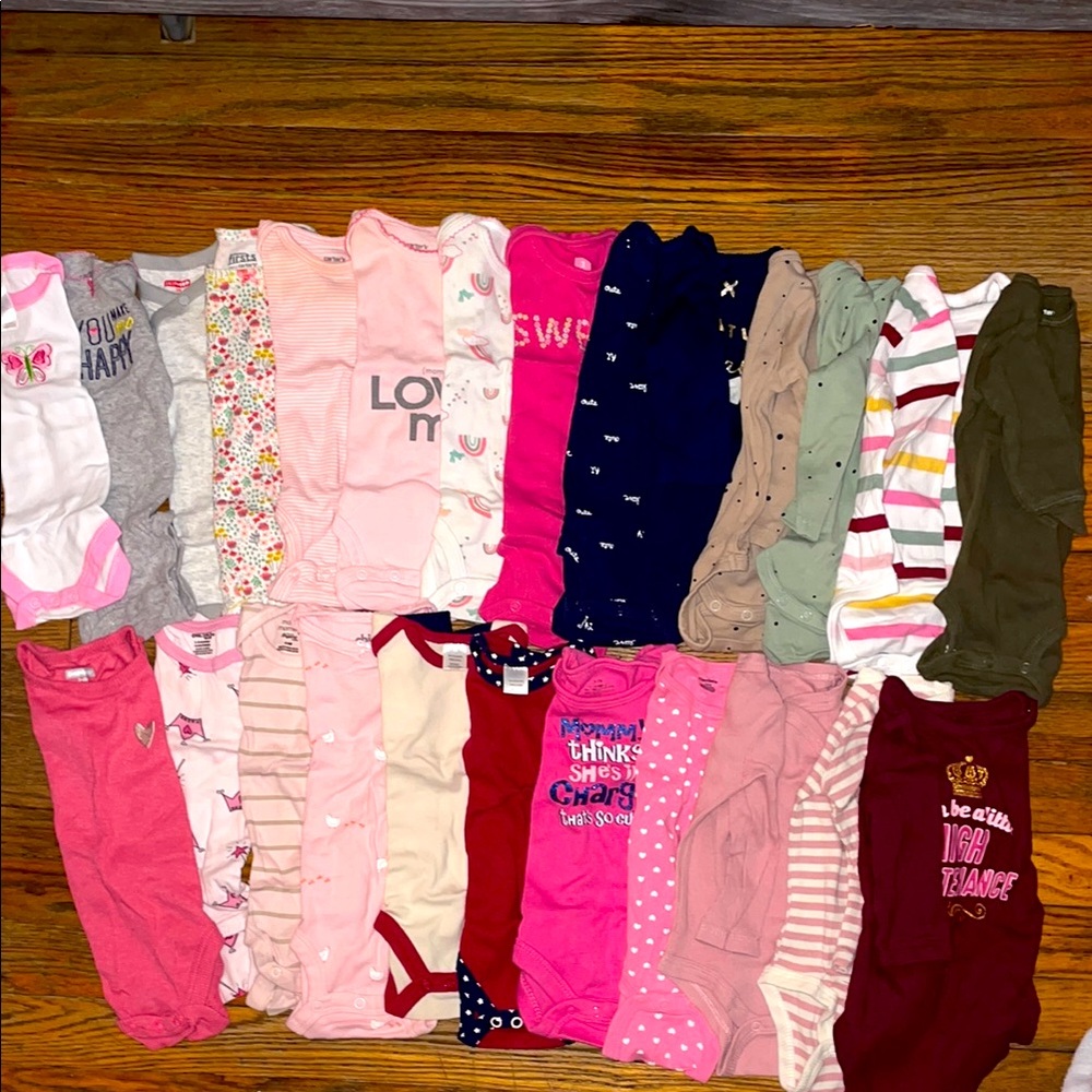 Short sleeve and long sleeve onesie LOT